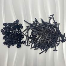 100pcs Heavy Duty Self-Locking Cable Ties With Black Plastic Zip Ties, High Strength UV Resistant Fasteners, Suitable For Automotive Repair, Home And Outdoor Multi-Purpose Organization - Multicolor - View 9