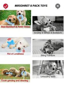 幼犬玩具、快乐幼犬、幼犬磨牙玩具、幼犬喂养、狗狗用品、狗狗配件、小型犬磨牙玩具、粉色狗狗用品，采用柔软橡胶球和彩色绳子制成，经久耐用且易于清洁，适合小型犬的互动配件（蓝色） - 彩色 - 查看 4