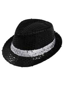 3pcs Music King Costume Set, Includes Hat, Sequin Gloves, Sunglasses, Adult Costume For Party, Halloween, Skeleton Dance King Outfit