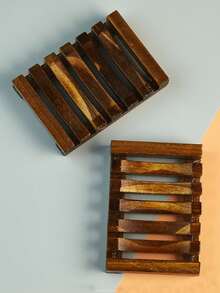 Wooden Soap Dish, Shower Soap Rack, Self-Draining Soap Holder, Bathroom Soap Tray, Suitable For Handmade Soap - Multicolor - View 7