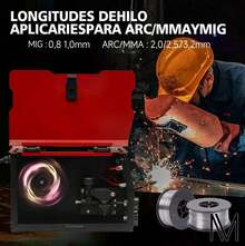 Maquina Para Soldadoras Migsa Portatil Inversores Electrodos Wanse - amaril - Ver 4