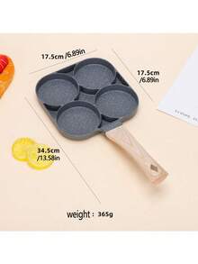 Doppelseitiger Grillplatte - Aluminium Antihaftbeschichtung Sandwich Maker, Wende-Grillplatte zum Backen von Käse, Frühstücks-Sandwich Maker, 35,5 x 24 x 3 cm. Die doppelseitige Grillplatte ist sowohl für den Heimgebrauch als auch für Outdoor-Picknicks geeignet. - Verschiedenfarbig - Übersicht 3