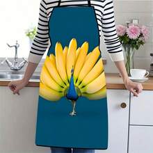 1 st kreativt vitlök, svanformat och bananpåfågelförkläde, roligt djur-, grönsaks- och köksförkläde, matlagningsförkläde, hembakning, kreativ presentförkläde - Multifärgad - Visa 14