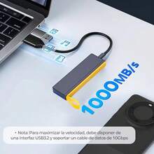 Kodak 柯达便携式M.2 NVMe固态硬盘 1TB 1.8英寸外置USB-C硬盘 512GB高速USB3.2 Type-C二合一硬盘 256GB PSSD 适用于PC - 黑色 - 查看 3