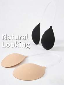 2/1pc Strapless Invisible Push-Up Bra With Detachable Halter Strap, Adhesive Bra, Suitable For Women's Backless Dresses, Washable - Multicolor - View 5