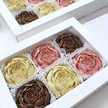 1/3/6件套人造玫瑰模具套装 - 可重复使用的硅胶模具，适用于DIY蜡烛、肥皂、树脂和粘土工艺品 - 精致的花瓣、花蕊和叶子纹理，易于脱模 - 非常适合婚礼、情人节和节日手工装饰礼品 - 模具 - 查看 3