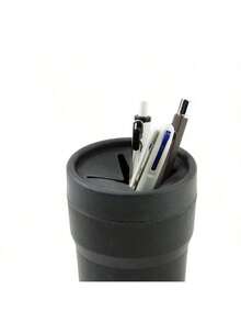 1pc Car Coin Storage Box, Multi-Functional Compact Car Mini Garbage Can With Lid, Desktop Organizer And Ashtray, All-In-One Storage Box, Car Cup Holder Tray, Vehicle Interior Trash And Coin Tray, Space-Saving Console Accessory For Car, Perfect For Coin Collection, Small Trash, Trash-Driving, Travel Companion, Auto Interior Organization, Everyday Car Workspace Upgrade - Upgraded Version - View 9