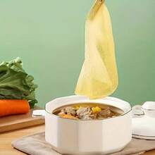 50片装厨房吸油纸 - 白色油脂过滤器，适用于汤、油炸食品和煎炸 - 易于清洁，经久耐用且吸油性强，非常适合去除锅碗瓢盆上的油脂，厨房必备 | 现代厨房用品 | 耐用纸张，油脂去除工具 | 厨房卷纸，厨房工具和用具，带糖罐盖，悬挂式食品储存密封纸，塑料吸油珠，烹饪必需品 - 白色 - 查看 8