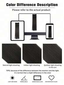 40英寸5夹式合成发片，隐形无缝长直发，适合女性佩戴，可作假发、接发、头巾、时尚发饰、优雅发带、休闲头巾等。 - 彩色 - 查看 8