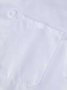 Áo đầu bếp cao cấp có túi ngực, tay ngắn, lưng lưới thoáng khí, cổ đứng màu trơn, phù hợp cho nhà hàng, nhà bếp, tiệm bánh, có thể giặt máy [Màu trắng] - trắng - Xem 7