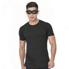 Amscan Game Ready Team Spirit Party Super Hero Mask Accessory Black One Size 2 7/8inch X 8 1/4inch - 黑色 - 查看 6
