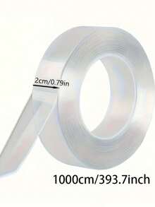 393.7 Inch Extra Thick Double-Sided Tape, Transparent No Residue Adhesive, Suitable For Plastic, Wood, Glass And Metal, Made Of High Viscosity PE Material - Multicolor - View 9