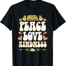 Hippie Hippie Peace Vintage Retro Costume Hippie Gift T-Shirt - White - View 1