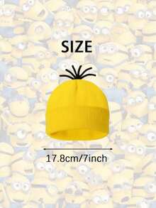 1/2/4/5件套斯图尔特+鲍勃+凯文卡通人物主题生日派对装饰服装套装，包含派对帽、卡通人物眼镜，适合圣诞节、万圣节和主题活动角色扮演圣诞服装套装 - 彩色 - 查看 3