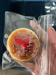 草莓蓝莓舒芙蕾奶油捏捏乐，逼真蛋糕造型，解压玩具，节日、生日、圣诞节和派对的完美礼物 - 彩色 - 查看 11