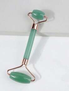 2pcs Facial Beauty Massage Tool Set, Double Roller, Triangle Scraper Body Massage Tool Set, Beauty, Skincare, SPA, Self-Care, Skincare Tools, Facial Care, Beautician Supplies, Massage, Facial Massage Tools, Facial Roller (Green/White/Pink) - Green - View 12