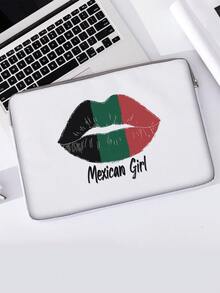 Random Pattern Laptop Sleeve, Fabric Laptop Protective Case, Soft Laptop Bag, Soft Laptop Protective Shell, Laptop Sleeve, Flat Pouch, Laptop Zipper Bag, Laptop Protective Cover, School & Business Office Supplies, Back To School Special - Multicolor - View 7