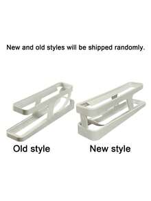 1 Peça Caixa de Armazenamento de Ovos com 2 Camadas Deslizantes, Rolo Automático de Ovos, Suporte de Ovos para Porta Lateral da Geladeira e Bancada, Organizador de Cozinha - Multicolorido - Visão 4