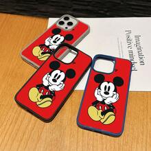 Mickey Mouse Clubhouse Character Patterned Phone Case Featuring A Joyful Design. Mickey Mouse, Minnie Mouse, Donald Duck, Daisy Duck, Goofy Dog, Compatible With IPhone 17, 17 ProMax, 17 Pro, 17 Air, 16, 15, 14, 13, 12 Pro 11 XsMax Xs Xr X And Galaxy Models, With Shockproof Protection And Magnetic Case. A Fun Gift For Disney Fans ,Mickey Fans, Family, Friends, Birthdays, Holidays, And Special Occasions. A Delightful Addition To Your Phone Accessories. - Blue - View 3