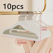1/5/10/20/60/100个装防滑隐形衣物保护套，超薄节省空间设计，适用于衬衫、裤子、连衣裙等各种衣物，是居家衣橱、零售展示衣架的必备之选。纤薄设计，简约收纳架，坚固耐用的塑料衣架，多功能衣架，家居收纳，时尚精品店适用。