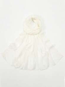 1 Stück Kamelien-Spitzen-Chiffon-Schal, Tuch, Umhang, weich, leicht, vielseitig einsetzbar, geeignet für Lässig, Formal, Reisen, Büro, Hochzeit, Valentinstag Geschenk - Verschiedenfarbig - Übersicht 24