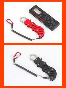 1 Pieza De Pesca De Calidad - Durable Acero Inoxidable Tackle Y Cortador De Línea, Cuchillas Afiladas, Controlador De Plástico Y Pinzas De Acero Inoxidable Tackle, Control De Pescado De Acero Inoxidable, Ideal Para Acampar, Pesca, Viene Con Accesorios De Pesca Herramientas De Reparación. Fácil De Llevar, Se Puede Colocar En La Bolsa De Pesca Y Caja De Herramientas. Herramientas De Pesca Y Accesorios Para Una Pesca Fácil Y Práctica, Asequible Y De Alta Calidad. - Rojo - Ver 10