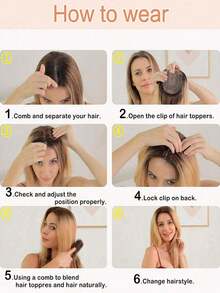 女士刘海假发，轻盈蓬松，可遮盖白发并增加发量。 - 彩色 - 查看 10