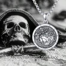 Collar recuerdo mori hombres mujeres plata colgante cruz gótico cumpleaños navidad joyería unisex - como en la foto - Ver 5