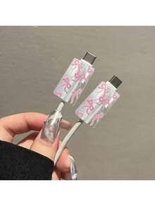 Bow/Apple Data Cable Protector Case Compatible With Apple 20W UK Charger, Prevent Breakage