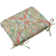 CYPNPillow Perfect Outdoor Cojin de asiento redondo de arrecife para interiores juego de 2 color azul 18.5 x 15.5 x 3Fashion - Cojines de asiento de esquina redondos, 18.5 x 15.5 pulgadas - Ver 5