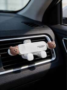 新款车载手机支架，可爱横竖两用出风口安装式车载导航支架