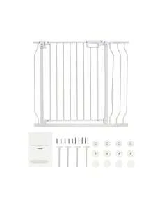 Baby Gate, 29.5"-39" Extra Wide, 30" High, Dog Gate For Stairs Doorways And House, Easy Step Walk Thru Auto Close Child Gate Pet Security Gate With Pressure Mount Kit And Wall Mount Kit - 白色 - 查看 8