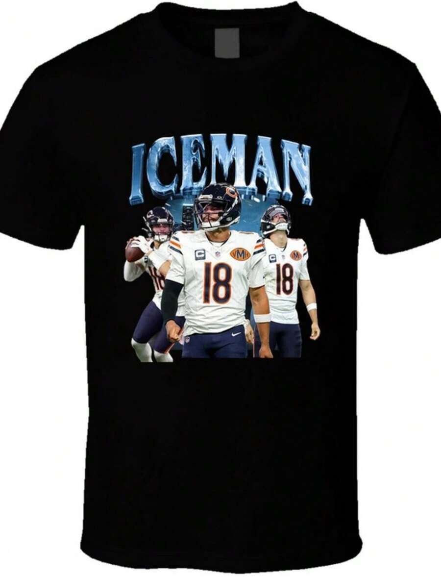 Iceman Caleb Williams T Shirt - màu đen - Xem 1