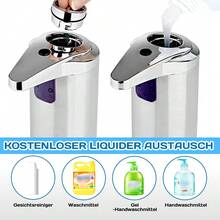 9.5oz/280ml Automatic Foaming Soap Dispenser Touchless,3-Level Adjustable Volume For Liquid Soap,Water-Resistant, Hotel, Restaurant And School, Kitchen & Bathroom,Clog-Free, Stainless Steel( No Battery) - 銀色 - 查看 6