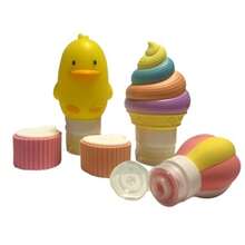 CYPNBotellas silicona de viaje Suaves Apachurrables Cero Fugas Juguetes libres BPA Set Limpieza Personal Uso Diario Aprobado TSA Kit contenedores 4 pzas + regalo cosmetiquera y mordedera BarquitoFashion - como en la foto - Ver 4