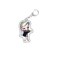 Acrylic Double-Sided Keychain With Anime/Manga Character Design, Anime Merchandise Decorative Pendant, Anime Figure/Statue/Model, Perfect Gift For Fans, Holiday/Birthday/Christmas Gift - Multicolor - View 7