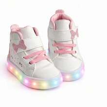 Kids' High-Top Sneakers - White - View 4