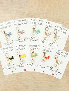 Bộ 12 móc khóa hình bướm và hoa cúc mini dễ thương, nhiều màu sắc, thích hợp làm mặt dây chuyền túi xách, dây đeo túi xách, trang trí túi xách, thiết kế chủ đề động vật thời trang, hoàn hảo cho phụ kiện túi xách, móc khóa, móc khóa xe hơi, món quà lý tưởng cho các dịp lễ, Ngày của Mẹ, Ngày của Cha, tựu trường, tốt nghiệp. - Nhiều màu - Xem 12