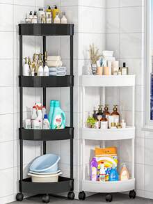 1个3/4/5层转角浴室置物架，大容量储物架，适用于浴室、阳台、厨房、客厅、玄关、酒店、卧室，是馈赠亲友的浴室配件佳品。 - 彩色 - 查看 13