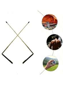 2pcs Retractable Prospecting Rods, Portable Pen-Shaped L-Shaped Prospecting Rods, Suitable For Ghost Hunting, Water Detecting, Treasure Hunting, Finding Buried Items, Etc. - Black - View 9