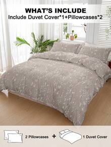 Bộ 3 ga trải giường họa tiết hoa, được làm từ chất liệu microfiber cao cấp siêu mềm mại và thoáng khí, phù hợp cho mọi mùa, có thể giặt máy, chống phai màu, chống xù lông, chống co rút, chống nhăn, trang trí phòng ngủ theo phong cách Bohemian/Farmhouse/Modern Minimalist thời trang, dễ bảo quản, phù hợp với giường cỡ Twin/Full/Queen/King, lý tưởng cho nhà ở, ký túc xá, căn hộ, khách sạn, nhà nghỉ dưỡng và làm quà tặng. - Nhiều màu - Xem 2
