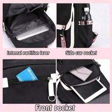 Cute Capybara Anime Backpack Suitable For Women & Men, Travel & Daily Use - Lightweight & Backpack With Adjustable Straps, Zipper Closure, Bookbag, (Comfortable Bag), Large-Capacity Multi-Layer Pencil Case, Back To School Supplies Essentials Office Supplies Valentine's Day Gifts - Multicolor - View 7