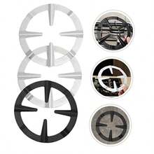 Amosfun 3pcs Gas Stove Tripod Cooktop Burner Multi-Functional Wok Ring Iron Brackets Coffee Pot Holder Replaceable Wok Rack Stable Kitchen Support Grate - As Pic - View 4