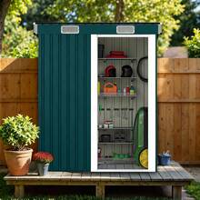 Casa De Almacenamiento Bodega Cobertizo Exterior Para Jardin - Verde - Ver 7