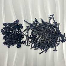 100pcs Heavy Duty Self-Locking Cable Ties With Black Plastic Zip Ties, High Strength UV Resistant Fasteners, Suitable For Automotive Repair, Home And Outdoor Multi-Purpose Organization - Multicolor - View 8