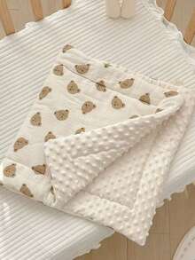 新生儿婴儿床豌豆绒小号床垫 - 彩色 - 查看 1