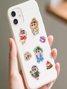 1pc Random 3D Embossed Sticker, Cute 3D Stereoscopic Resin Crayon Shin-Chan Sticker, Notebook Sticker, Suitable For Decorating Phone, Laptop, Luggage, Cup, Skateboard, Notebook And Guitar. Ideal For Daily Use, Children's Birthday Gifts, Back To School Supplies.