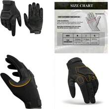 ThreeH Guante Tctico Antideslizante para Montaismo Deportes al Aire Libre Ciclismo Caza Fitness - negro 1+xl - Ver 10
