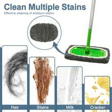 1/2/4pcs High Quality Reusable Wet Mop Pads, Suitable For Sweeping Mops, Washable Microfiber Mop Pads, Wet And Dry Use, Highly Absorbent, Ideal For Household Cleaning - Multicolor - View 8