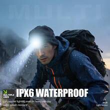 1 Đèn pin đội đầu LED sạc lại được - Siêu sáng, nhiều chế độ chiếu sáng, có nam châm, đèn đội đầu có thể điều chỉnh, thích hợp cho hoạt động ngoài trời, cắm trại, làm quà tặng. - Nhiều màu - Xem 8